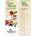 Informative Bookmark - Good Snacks: Staying Healthy